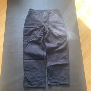 Black carhartt carpenter pants 34x30